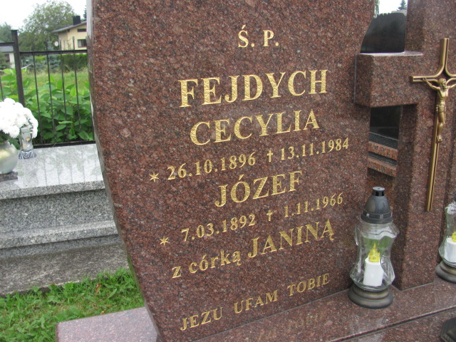 Józef Fejdych 1892 Kozy (parafialny) - Grobonet - Wyszukiwarka osób pochowanych