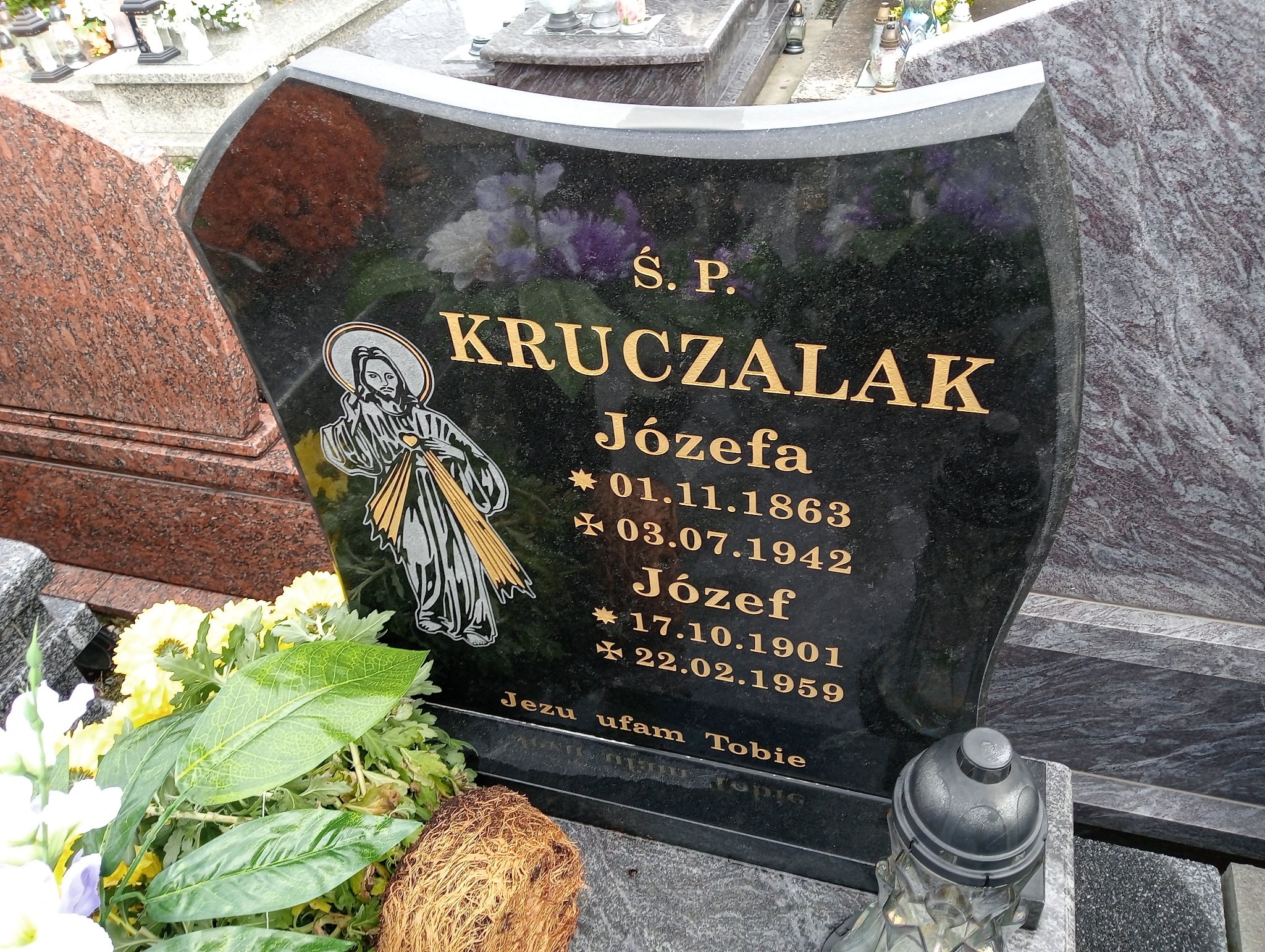 Józefa Kruczalak 1863 Kozy (parafialny) - Grobonet - Wyszukiwarka osób pochowanych