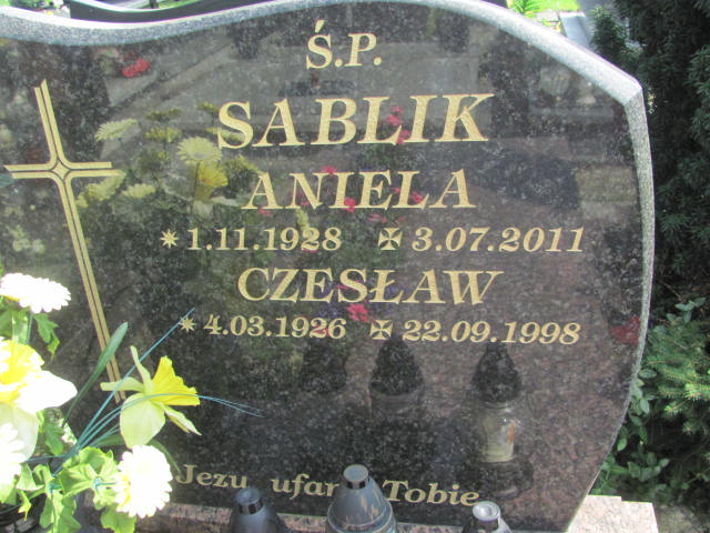 Aniela Sablik 1928 Kozy (parafialny) - Grobonet - Wyszukiwarka osób pochowanych